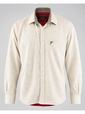 Comfort Outfitter Mens Large Shirt White Flannel Button Down Jacket Shacket